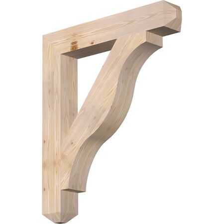 Ekena Millwork Funston Craftsman Smooth Bracket, Douglas Fir, 5 1/2"W x 36"D x 42"H BKT06X36X42FST04SDF